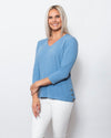 Snoskins Seersucker Knit V-Neck # Style 77585-24S