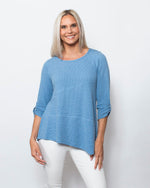 Snoskins Seersucker Knit V-Neck # Style 77585-24S