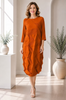 Vanite Couture 81850, rust orange, origami dress F26