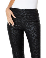 Krazy Larry Pull on Ankle Pant Black Animal