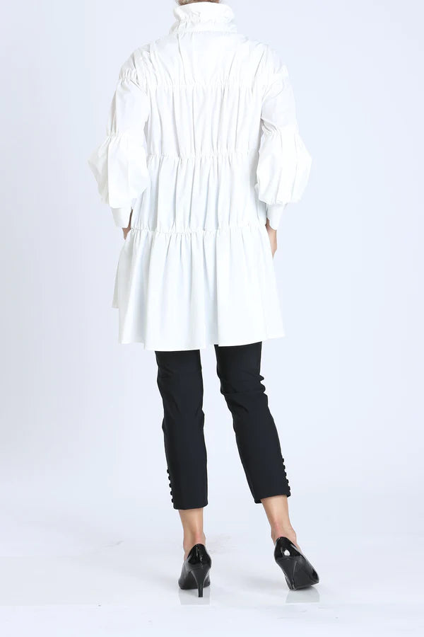 IC Collection Shirring Blouson Sleeve Shirring Jacket Style 8420J