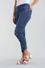 Lisette Blue Denim White Writing Jeans 884693