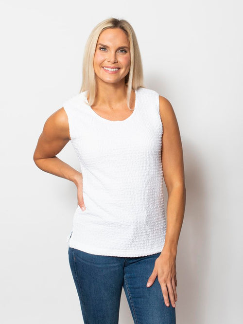 Snoskins Pucker Knit Tank with side slits 88656-25S