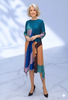 Vanite 91321 grey/blk print dress