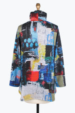 Damee Abstract Art Turtleneck Tunic 9213-MLT F24