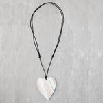 Sylca Gabi Heart Wood Necklace Style DW22N04