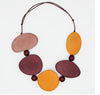 Sylca Colorful Jovie Wood Bead Statement Necklace SD2506 S25