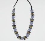 Sylca Periwinkle Kaia MIxed Bead Statement Necklace S25