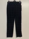 Up! Black Plaid Flocked Pant 66572