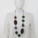 Sylca Green and Wood Emory Necklace Style DW22N19