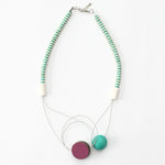 Sylca Lilac & Aqua Kathy Necklace Style EW20N03