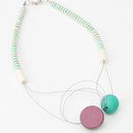 Sylca Lilac & Aqua Kathy Necklace Style EW20N03