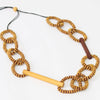 Sylca Brown & Mustard Melissa Necklace Style EW20N06