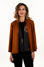 Lemon Grass Reversible Jacket F4WJ3983-PECAN BROWN-REV