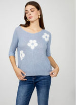 Frank Lyman Floral V-neck Pullover Style 256838u S25