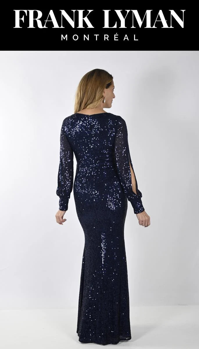 Frank Lyman Long Sequin Dress Style 239808U