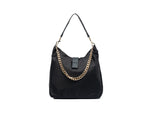 WanderFull Black Hydro Hobo Bag with Gold Hardware