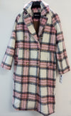 Nikki Jones Pink plaid Coat K5780R-499