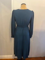 Long Sleeve Navy Dress