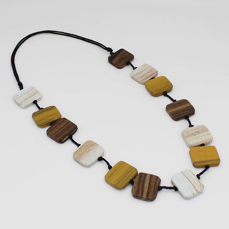 Sylca Shelby Wood Necklace DW24N05