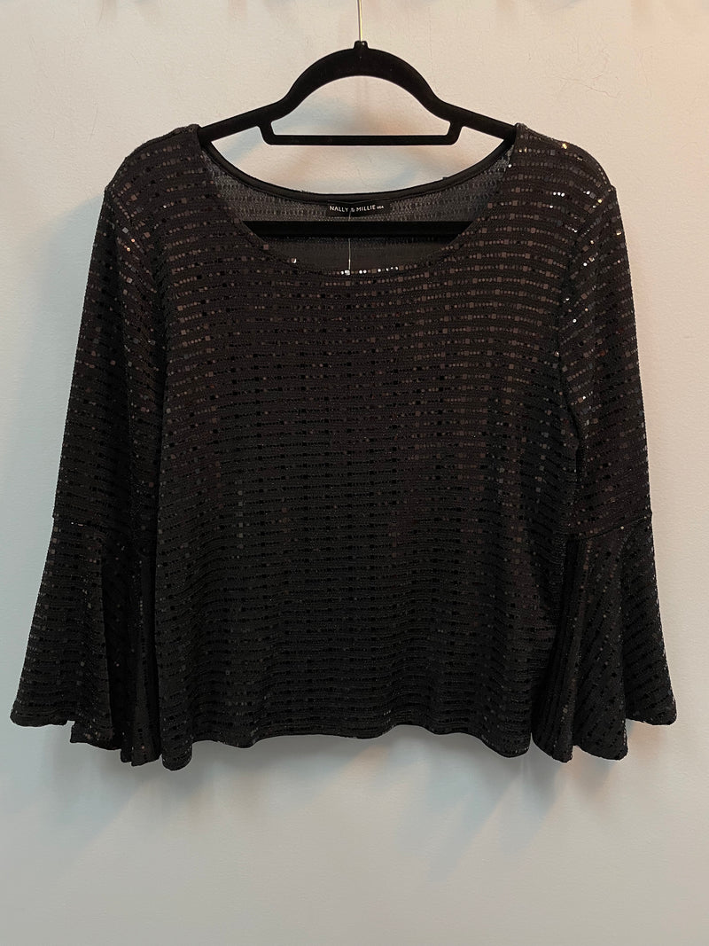 FINAL SALE - Nally & Millie Top Black N153417