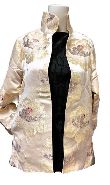 Grace Chuang High & low metallic flower print JA 2174-2950