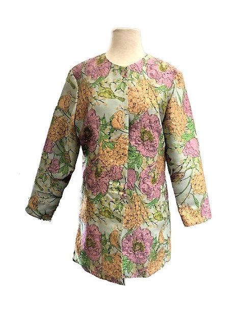 Grace Chuang Round neck Hydrangea print JA 2233-2910