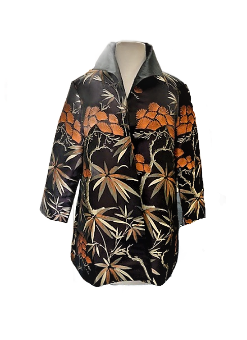 Grace Chuang Swing Jacket Bamboo print JA 2273-2907