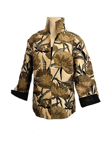 Grace Chuang Jacket JA 2908 Short lotus print