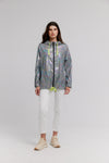 Nikki Jones Adjustable Hooded Blouson in printed reflective fabric K5452R-184