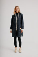 Nikki Jones Super Light Puffer Coat with Contrast Zipper and Cuffs K5457RO-373