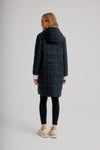 Nikki Jones Super Light Puffer Coat with Contrast Zipper and Cuffs K5457RO-373