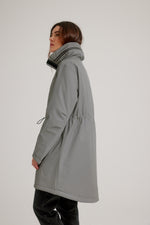 Nikki Jones Reflective Anorak with Hidden Hood and Quilted Lining K5580RO-290 Silver