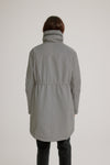 Nikki Jones Reflective Anorak with Hidden Hood and Quilted Lining K5580RO-290 Silver