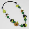 Sylca Green Palmer Abstract Beaded Necklace LS23N09