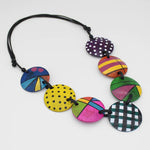 Sylca Colorful Rhea Disc Necklace LS24N05