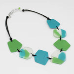 Sylca Green Nyla Bib Statement Necklace LS24N17