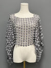 Ellyndale Lace Poncho with all over Pearls attached