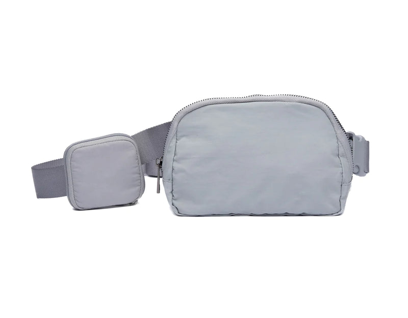 WanderFull Gray HydroBelt Bag with Removable Hydration Holster