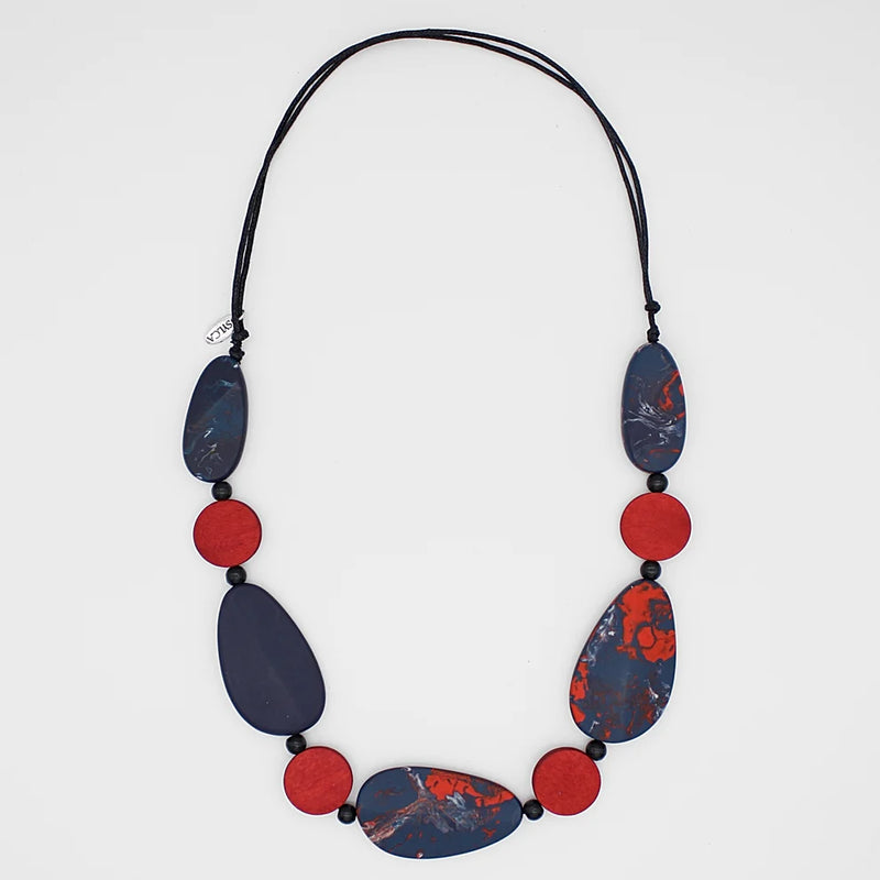 Sylca Marbled Marcy Necklace Style SD22N23