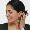 Sylca Lime and Black Dangle Earring SD23E33