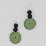 Sylca Lime and Black Dangle Earring SD23E33