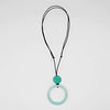 Sylca Aqua Circle Pendant Necklace Style SD23N19