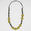 Sylca Lime and Navy Maya Necklace Style SD23N21