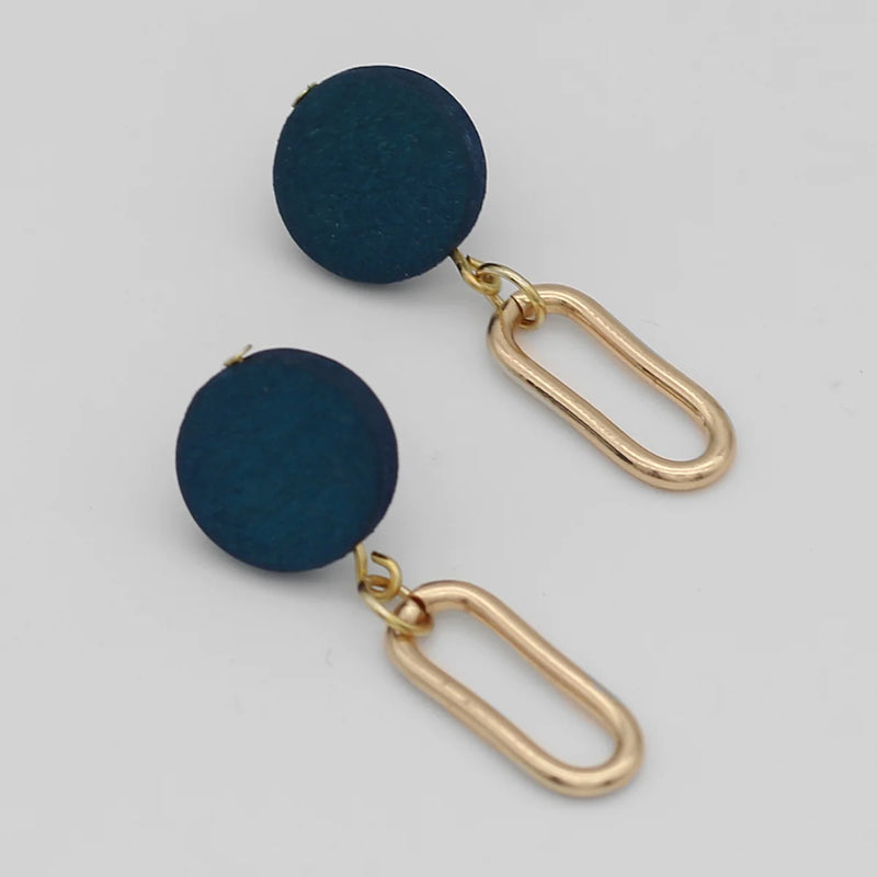 Sylca Kolly Gold Link Dangle Earring SD24E02