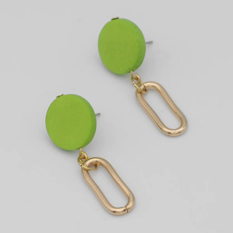 Sylca Kolly Gold Link Dangle Earring SD24E02