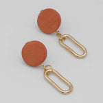 Sylca Kolly Gold Link Dangle Earring SD24E02