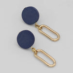 Sylca Kolly Gold Link Dangle Earring SD24E02