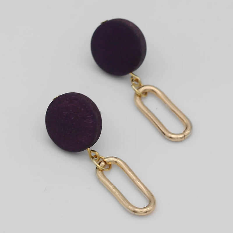 Sylca Kolly Gold Link Dangle Earring SD24E02