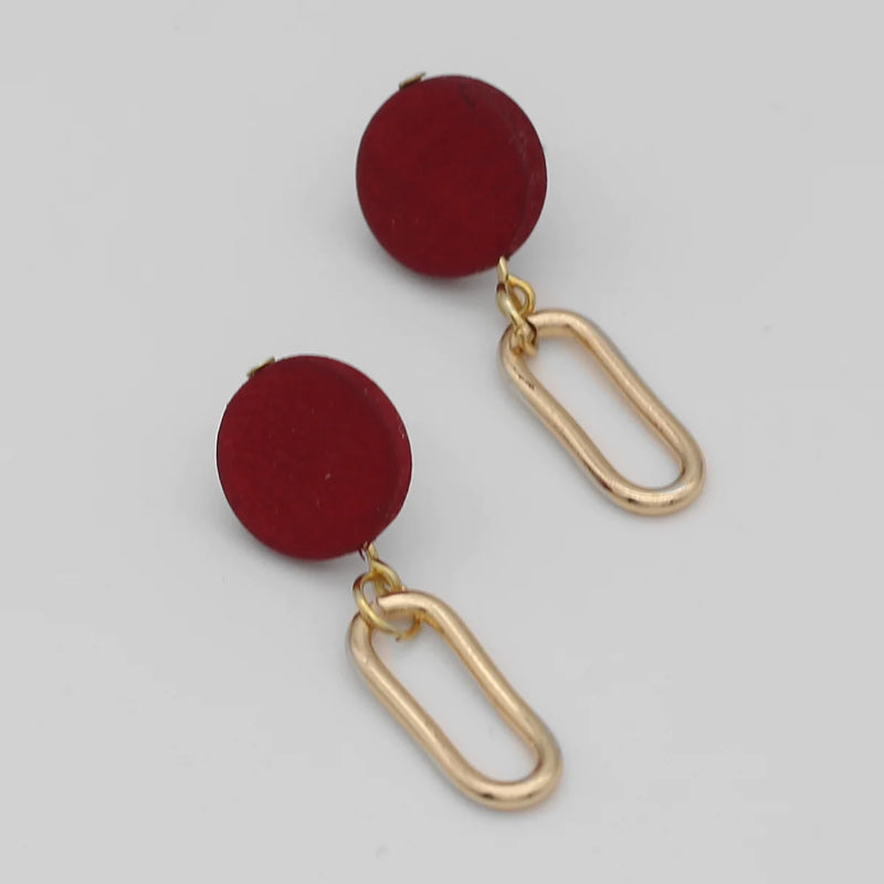 Sylca Kolly Gold Link Dangle Earring SD24E02